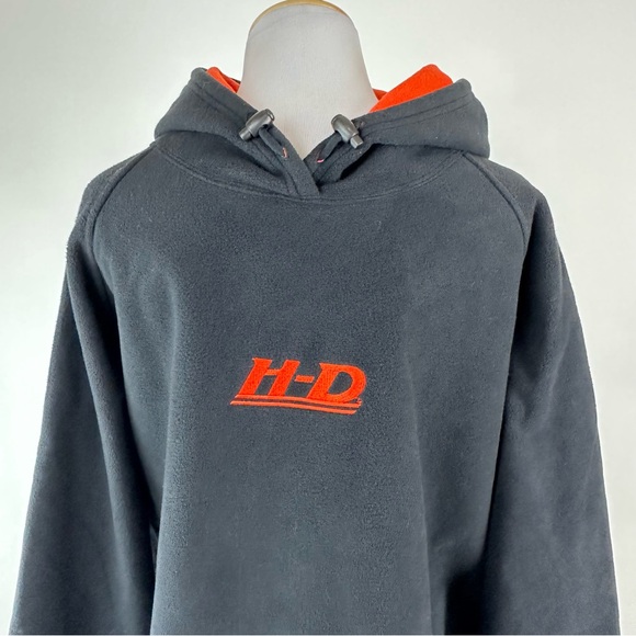 Harley Davidson Men’s Fleece Structured Hoodie Pullover Size XL - Picture 2 of 7